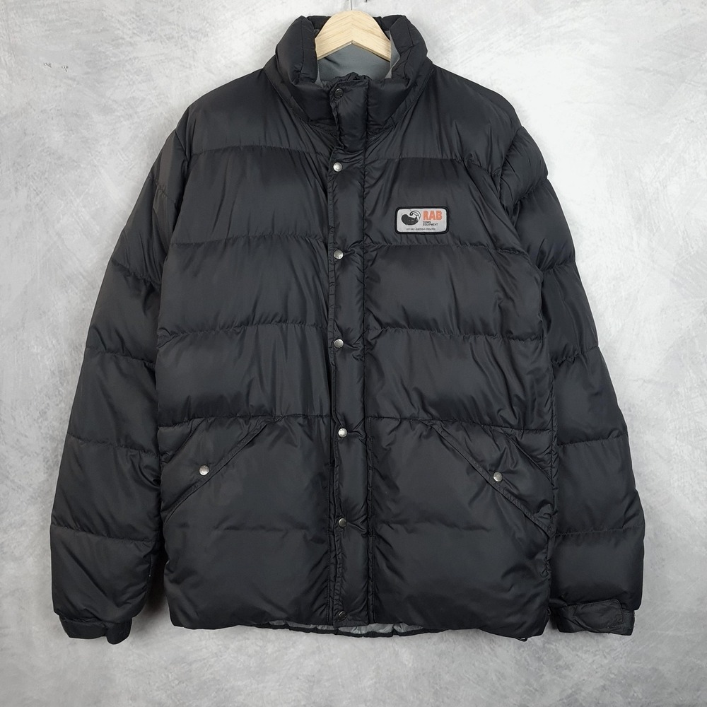 Rab Jacket Mens Medium Black Down Puffer Pertex Quantum QDA-98 Insulated Andes